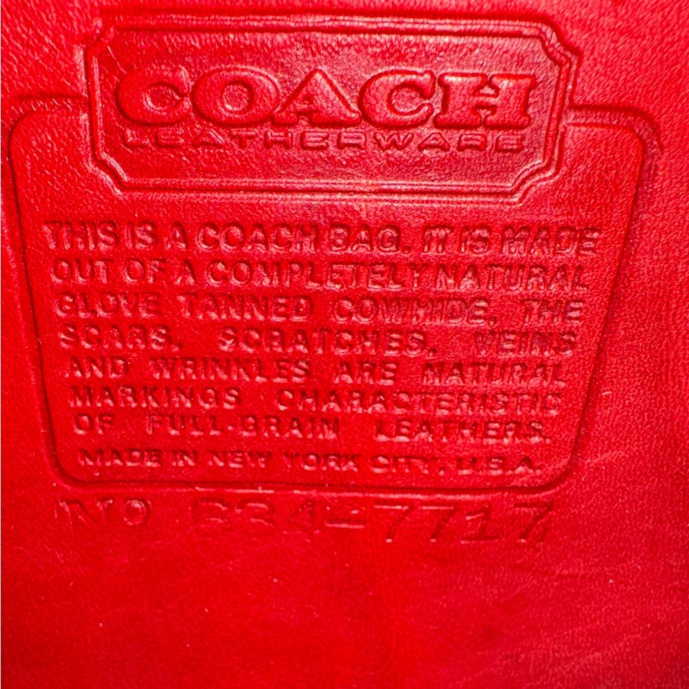 Coach red vintage leather camera bag - Picture 2 of 11